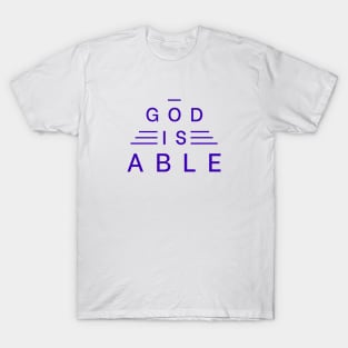 God Is Able | Christian Typography T-Shirt